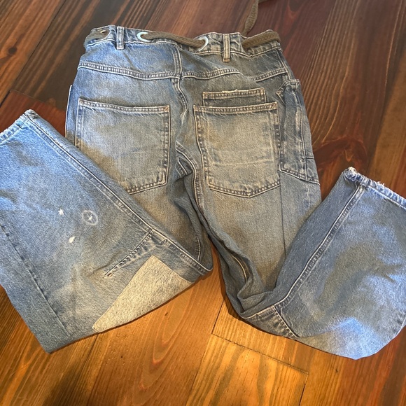 Free people / We The Free Moxie Low Slung Pull On Barrel Jeans - Picture 3 of 7